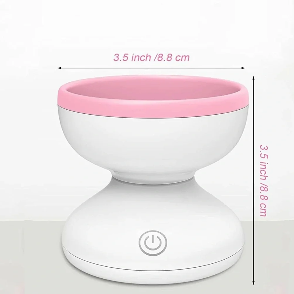 New Pink & White USB-Powered Electric Makeup Brush Cleaner